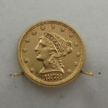 1878 U.S. 2 1/2 DOLLAR GOLD COIN
