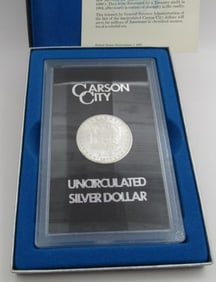 1883 CC CARSON CITY MORGAN SILVER DOLLAR MS63-64 GSA