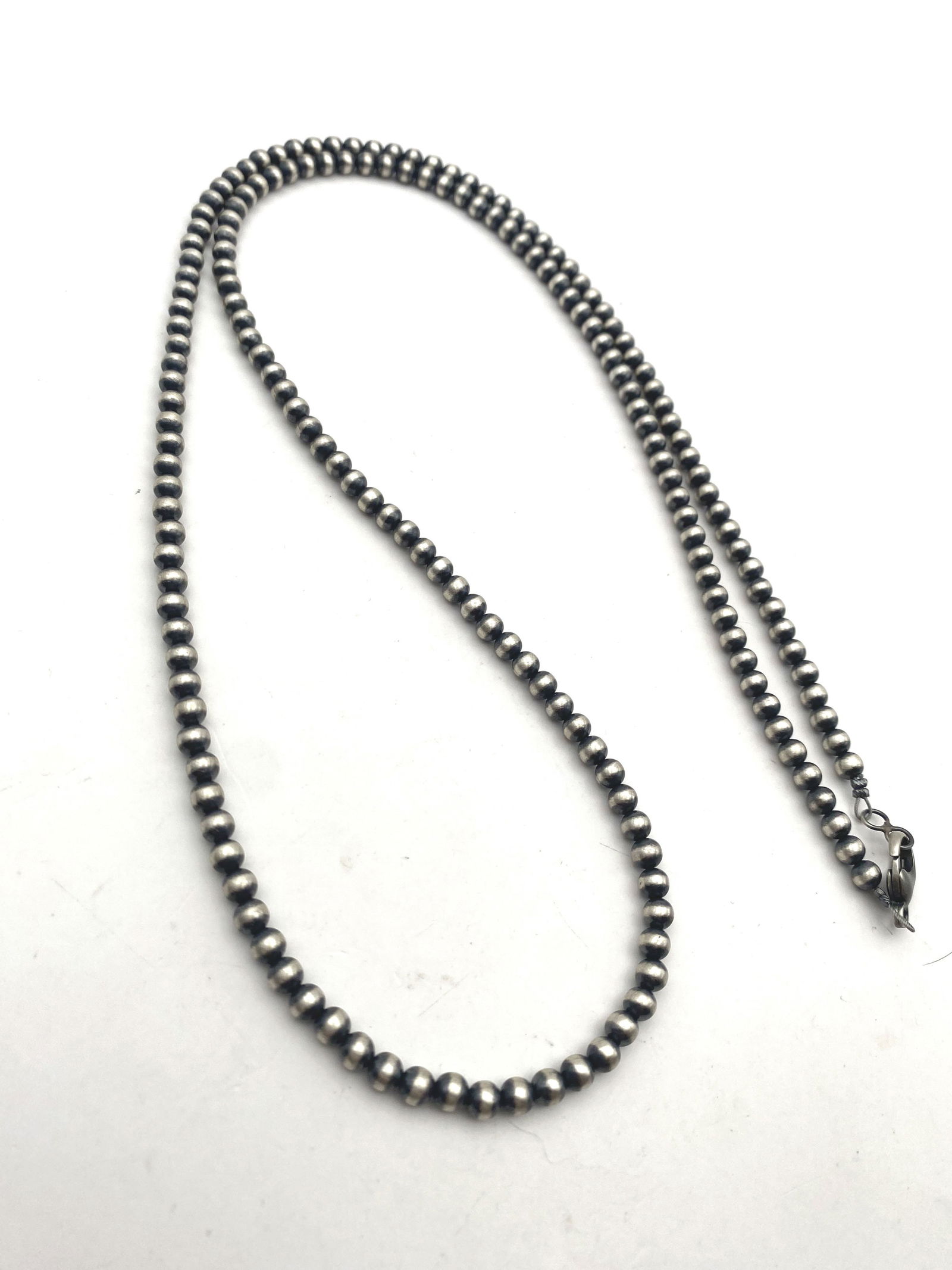 36" OPERA LENGTH STERLING NAVAJO PEARL NECKLACE (1 of 2)