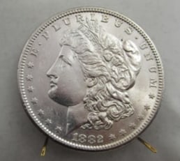 1882s UNCIRCULATED MORGAN SILVER DOLLAR