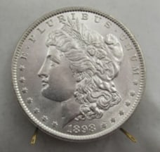 1898 UNCIRCULATED MORGAN SILVER DOLLAR