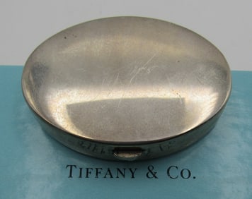 TIFFANY & CO BOX STERLING SILVER w MIRROR