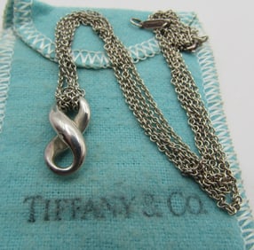 TIFFANY & CO INFINITY NECKLACE STERLING SILVER