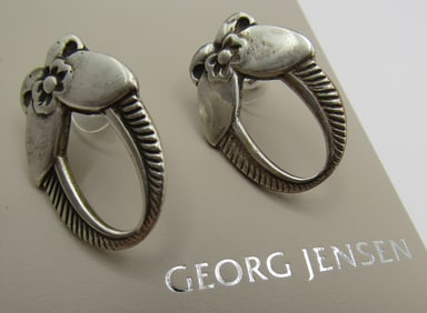 GEORG JENSEN EARRINGS STERLING SILVER