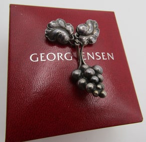 GEORG JENSEN 217 PIN STERLING SILVER BROOCH