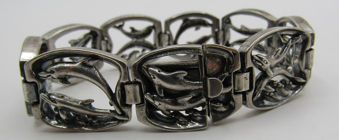 KABANA DOLPHINS BRACELET STERLING SILVER