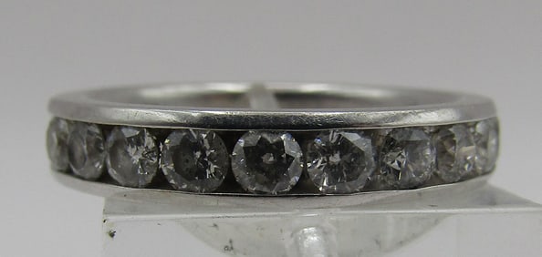 1CT DIAMOND WEDDING BAND RING 14K GOLD 4.8GRAM