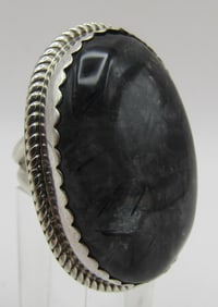 TSOSIE LABRADORITE RING STERLING SILVER SIZE 8