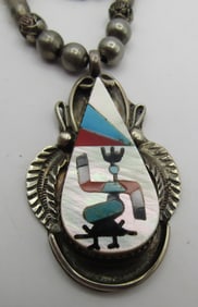 "LEE" SANTO DOMINGO SHELL STERLING BEAD NECKLACE