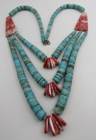 LUPE LOVATO SANTO DOMINGO NECKLACE TURQUOISE & SOS