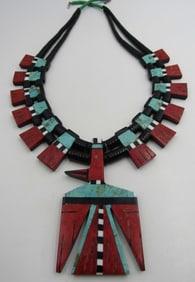 29" BATTERY BIRD THUNDERBIRD NECKLACE SANTO DOMING