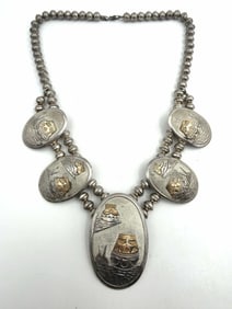 SIGNED STORYTELLER STERLING SQUASH BLOSSOM