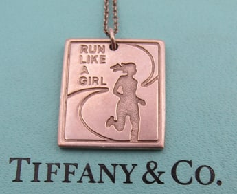 TIFFANY & CO NIKE MARATHON RUN NECKLACE STERLING
