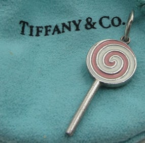 TIFFANY & CO LOLLIPOP PENDANT CHARM STERLING SILVE