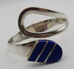 TN-42 TAXCO LAPIS BRACELET STERLING SILVER MEXICO