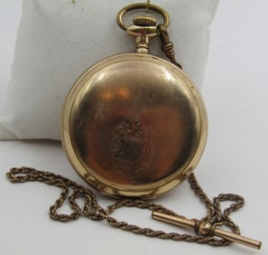 1909 ELGIN POCKET WATCH ANTIQUE HUNTING CASE