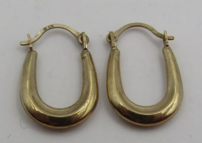 3/4" 10K YELLOW GOLD HOOP EARRINGS