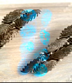 51 GRAM 3" PAUL LIVINGSTON TURQUOISE STERLING RING