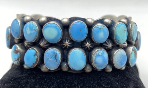 PAUL LIVINGSTON GOLDEN HILLS TURQUOISE BRACELET