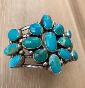 KATHLEEN CHAVEZ STERLING TURQUOISE BRACELET