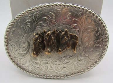 73GRAM DIABLO STERLING SILVER BELT BUCKLE