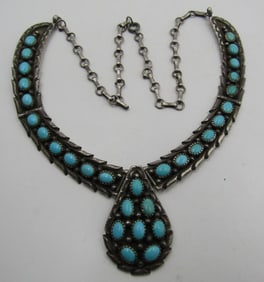 "CHEE" SLEEPING BEAUTY TURQUOISE NECKLACE STERLING