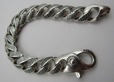 115 GRAM HARLEY DAVIDSON BRACELET STERLING SILVER