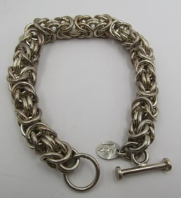107GRM HODGINS BRACELET STERLING SILVER LINK CHAIN