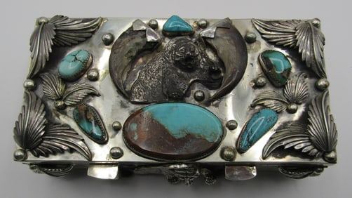 SAN FELIPE TRONCOSA TURQUOISE BOX 422GR STERLING
