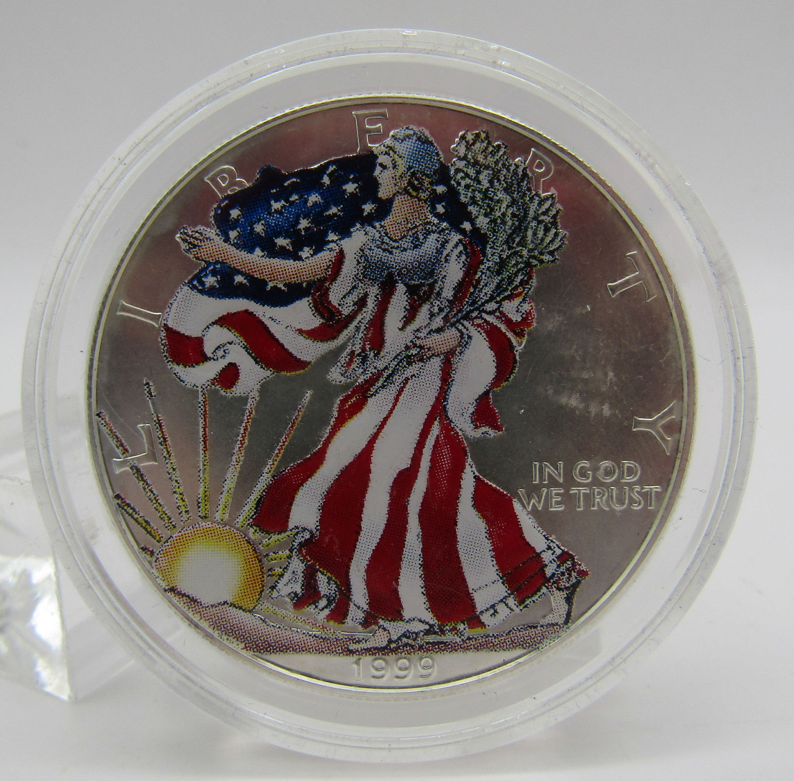 1999 US EAGLE SILVER DOLLAR UNC COIN (1 of 2)