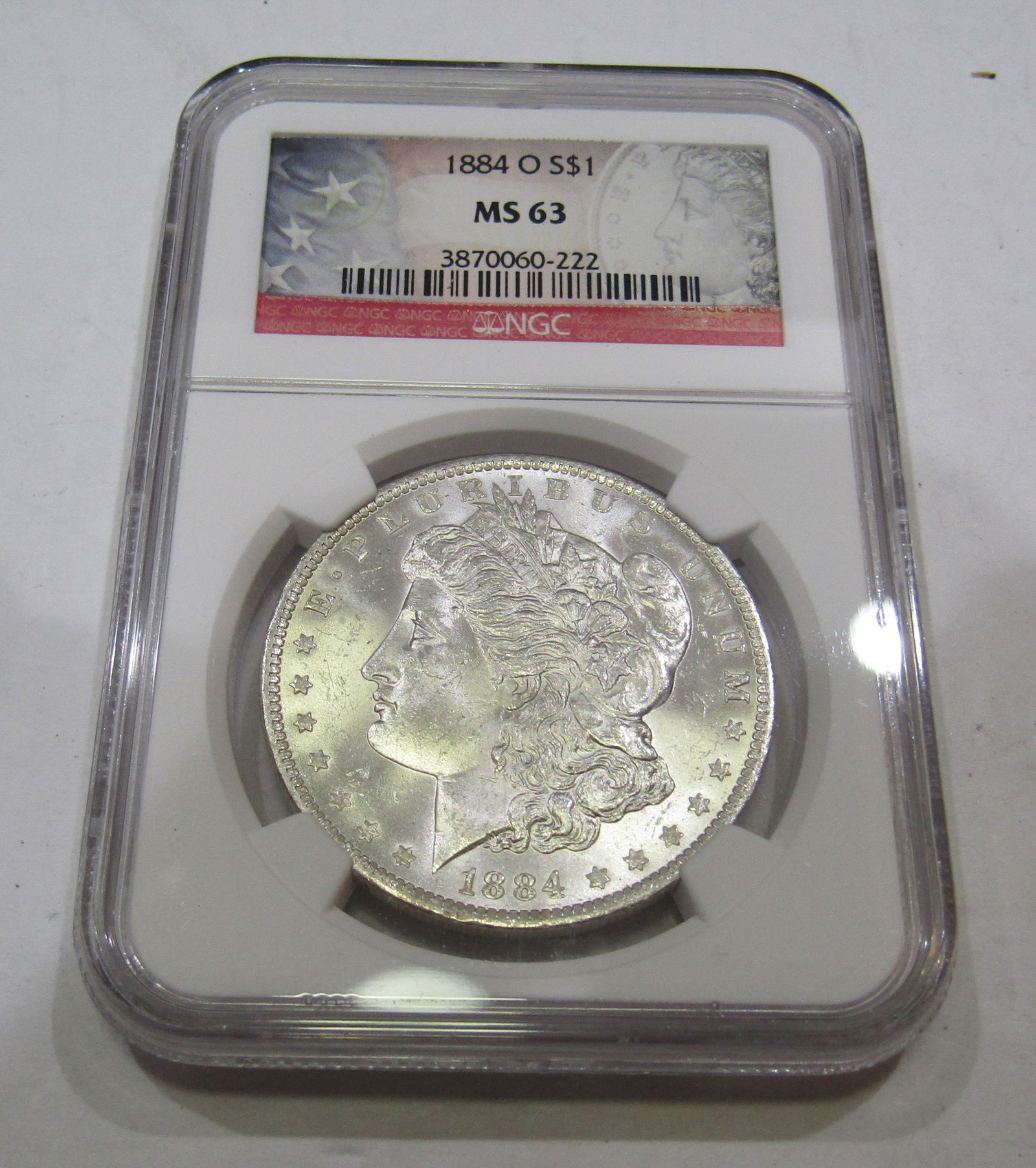 1884 O MORGAN SILVER DOLLAR MS63 NGC (1 of 2)