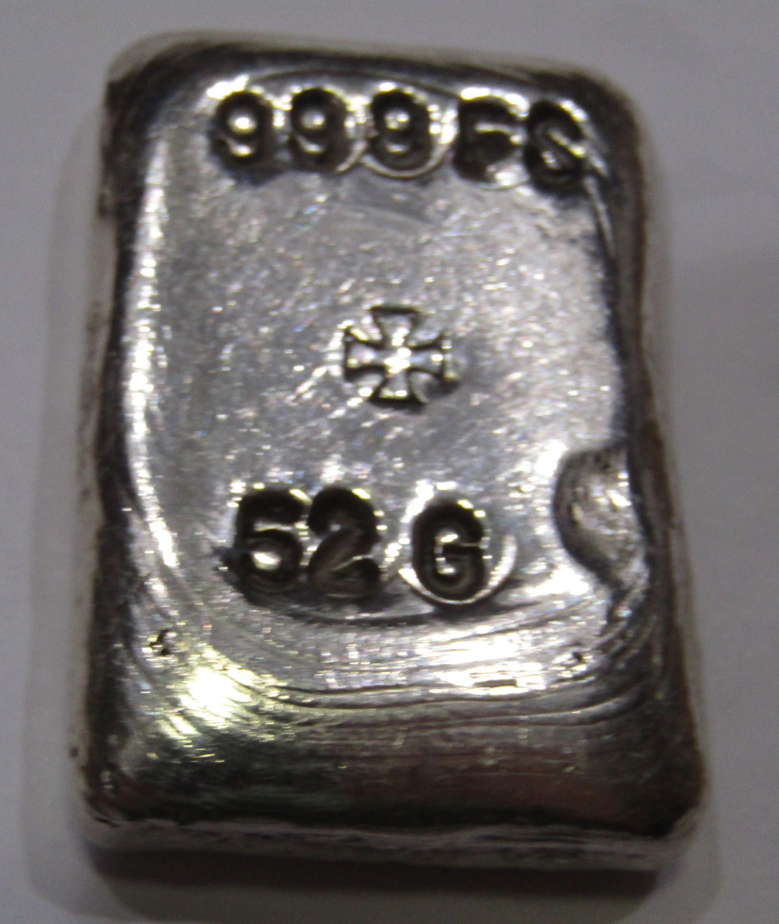 .999 FINE SILVER INGOT BAR 52 GRAM (1 of 2)