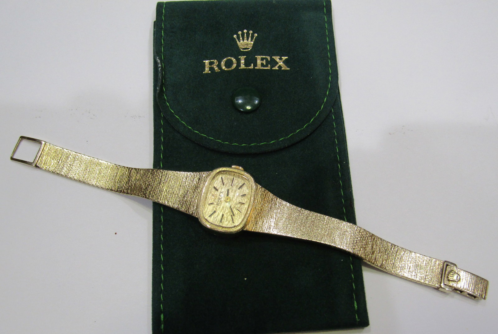 LADIES ROLEX 14K GOLD WATCH 32 GRAMS (1 of 4)