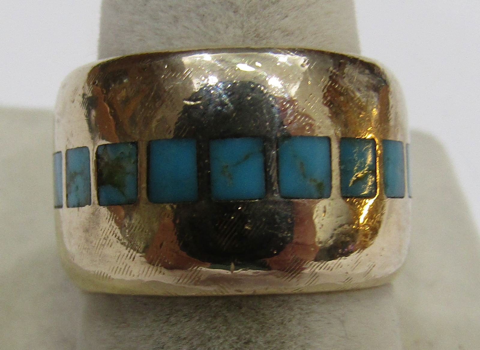 BY ELIAS TURQUOISE RING 14K GOLD BAND 14GRAM (1 of 3)