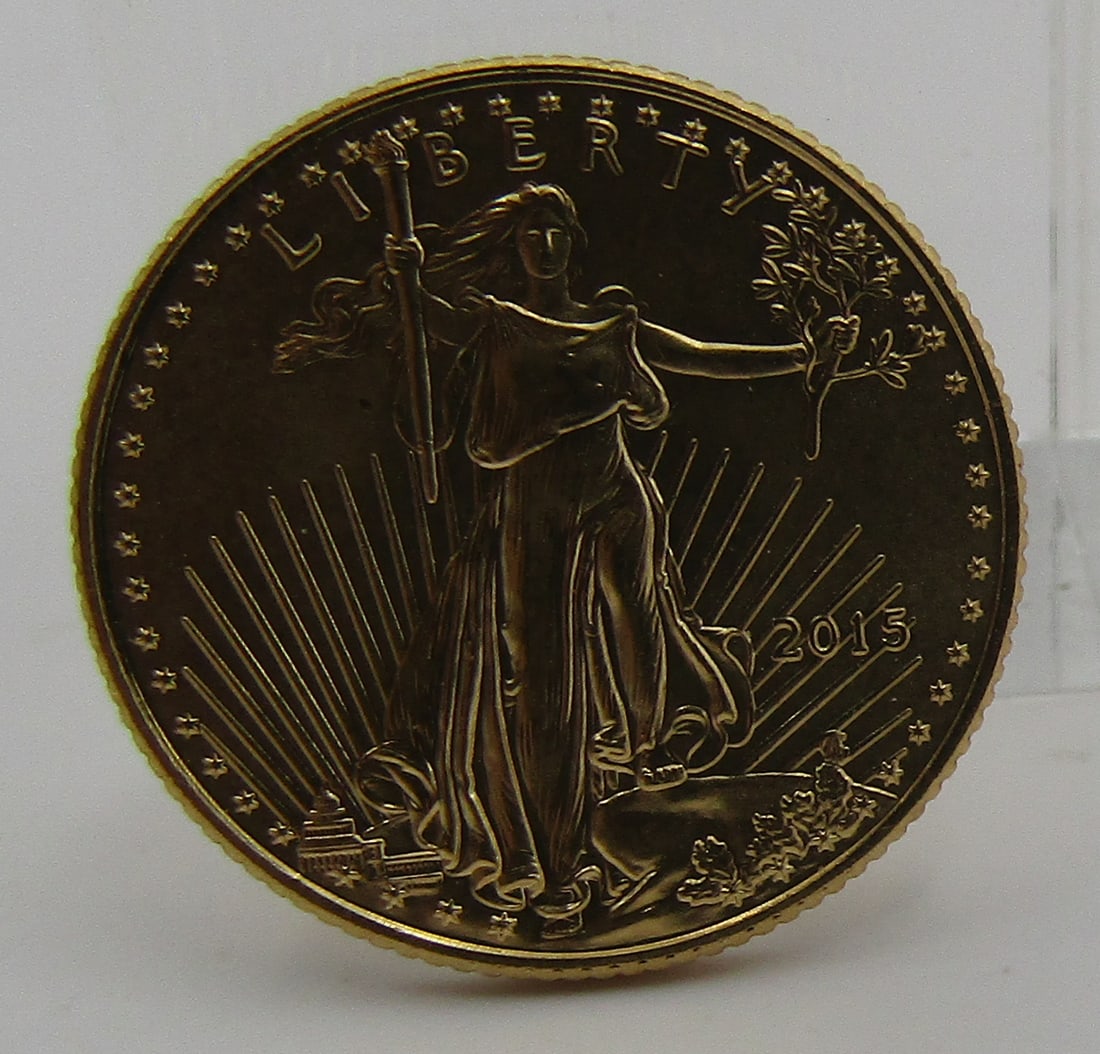 2015 US $5 DOLLAR GOLD EAGLE COIN (1 of 2)