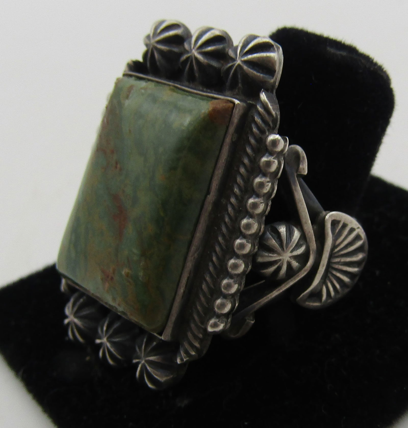 CALLADITTO TURQUOISE RING STERLING SILVER SIZE 12 (1 of 7)