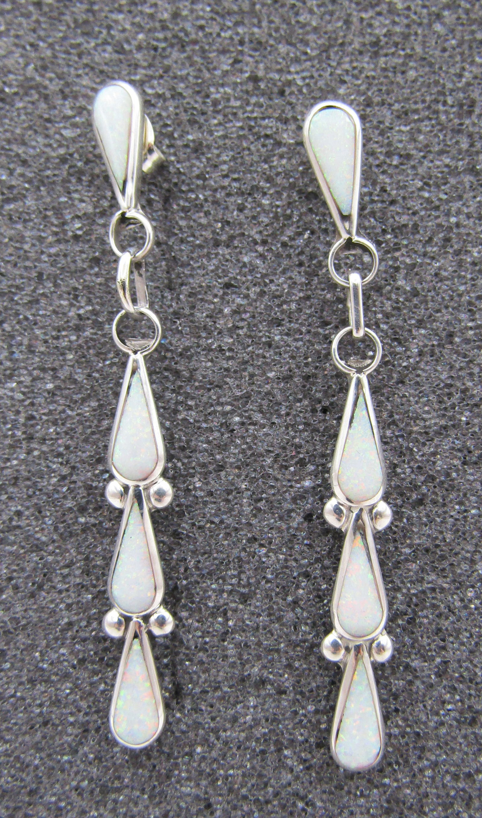 2" GASPER OPAL EARRINGS STERLING SILVER (1 of 6)