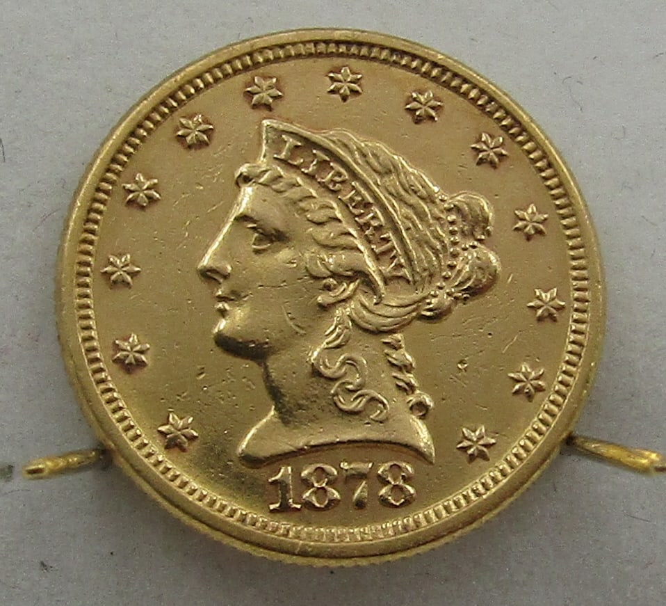 1878 U.S. 2 1/2 DOLLAR GOLD COIN (1 of 2)