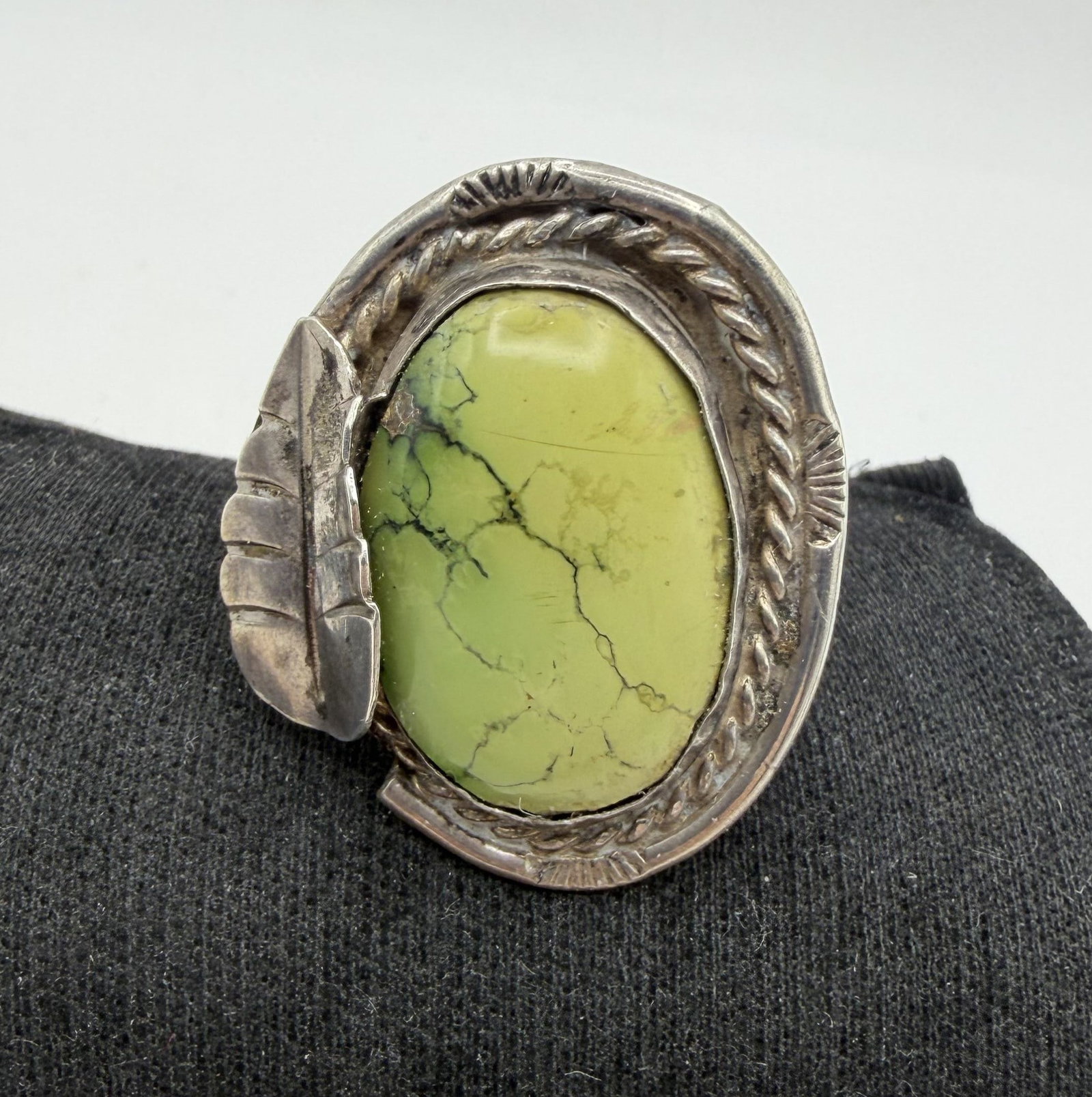LARGE 16 GRAM GASPEITE STERLING RING (1 of 5)
