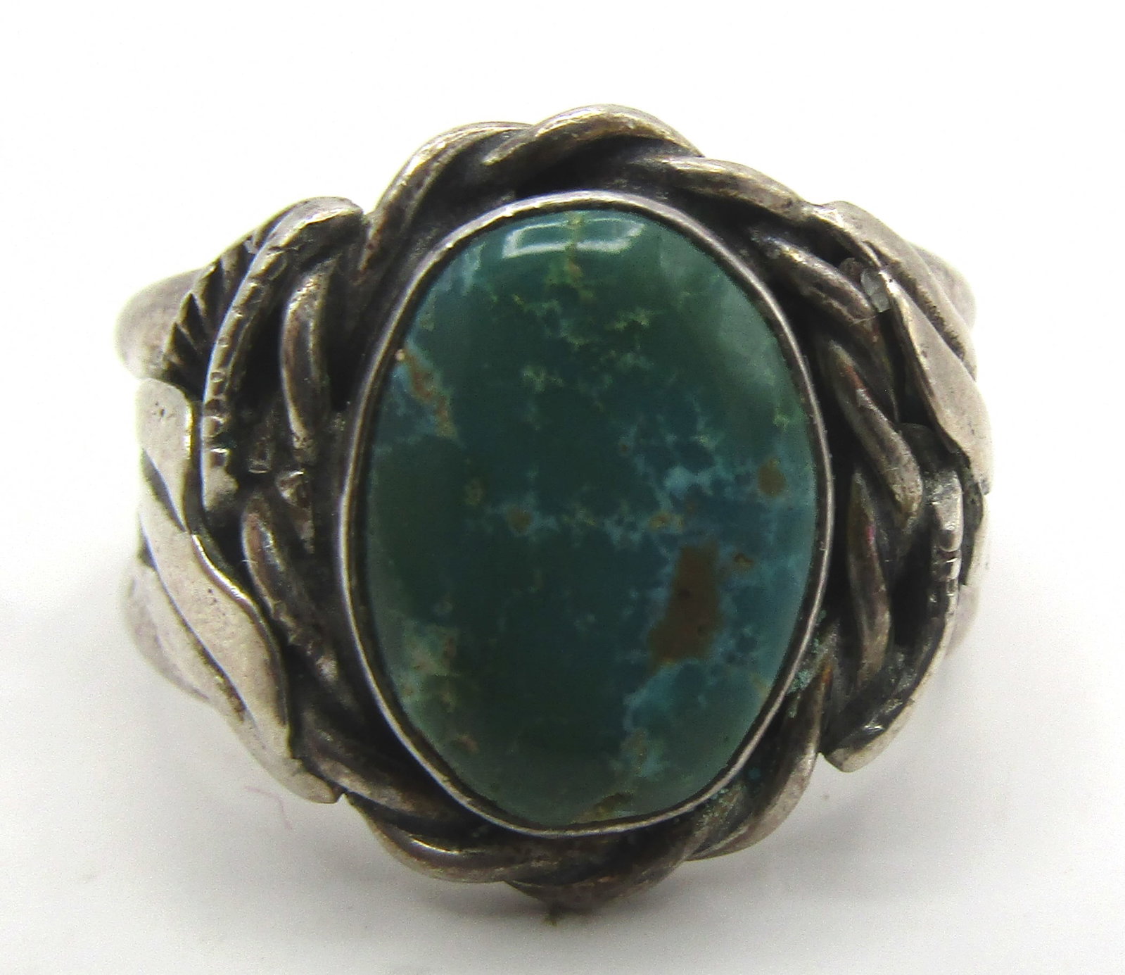 TURQUOISE RING STERLING SILVER SIZE 11 (1 of 6)