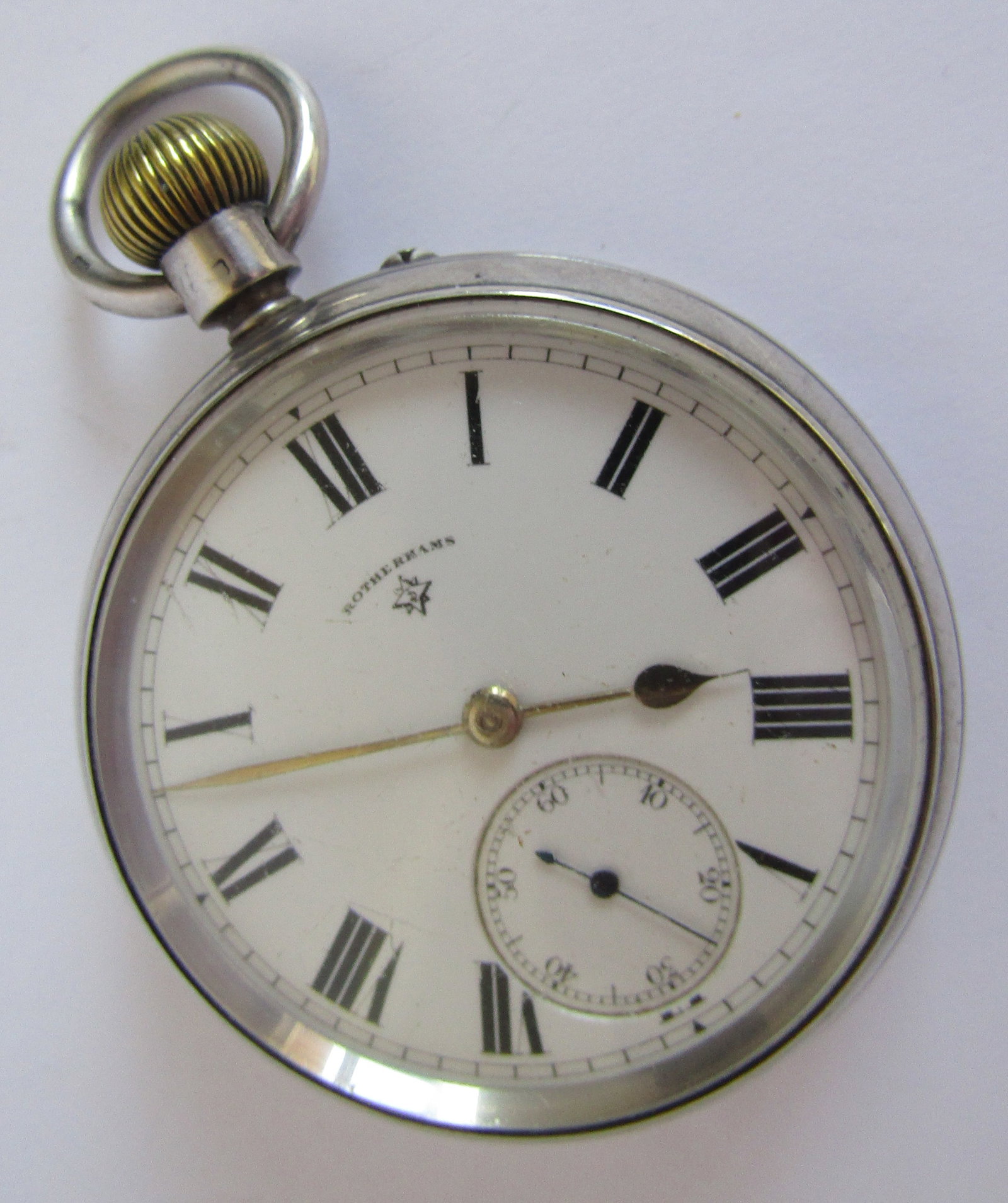 ROTHERHAMS POCKETWATCH STERLING SILVER PIN SET (1 of 8)