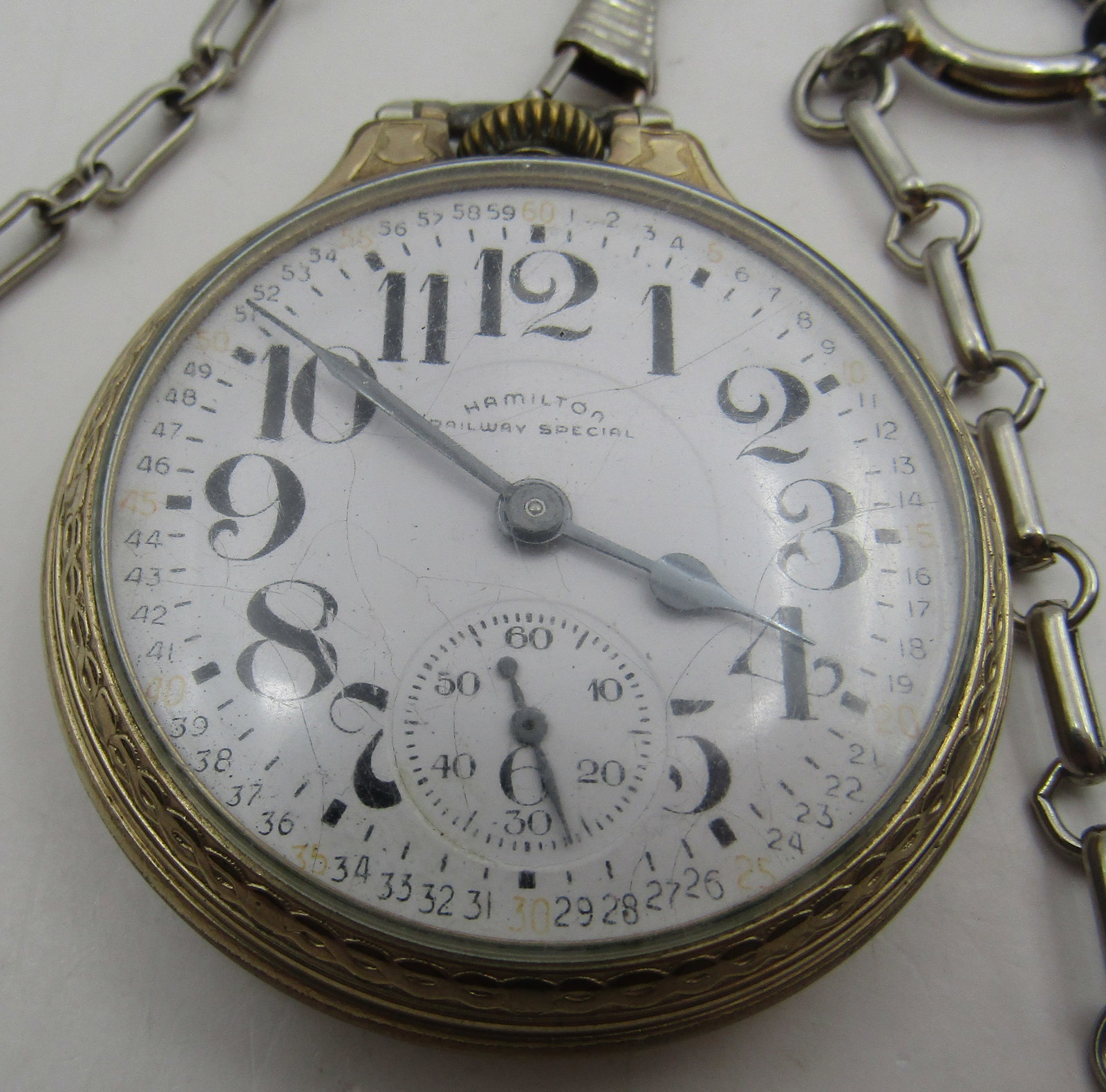 HAMILTON 992B 21 JEWEL RAILWAY SPECIAL POCKETWATCH (1 of 4)