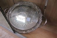 Kirk & Son Sterling Silver Serving Tray Repousse