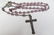 Rosary Sterling Silver & Amethyst Crystal 24"