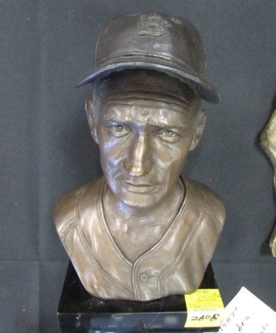Armand La Montagne Ted Williams Bronze Bust: 19.29. Boston Red Sox original bronze bust / statue of Ted Williams. Double Signed by Armand LaMontagne. 10" tall, 7" wide, 4.5" deep (12" tall with marble base).