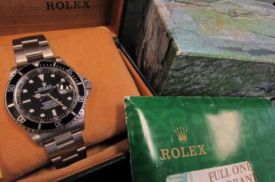 Rolex Stainless Submariner Watch Box & Papers