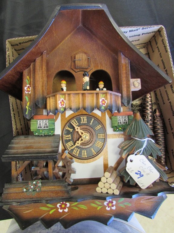 Cuckoo Clock Made In Germany Painted Musical