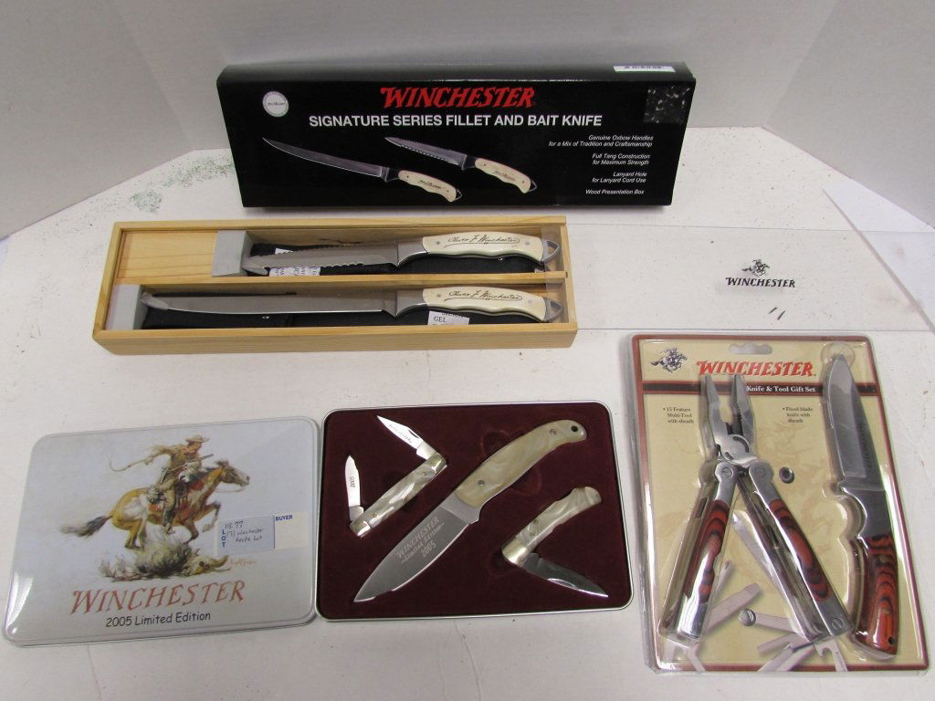 Winchester 2006 In Box 3 Knife Set Limited Edition Dec 01 2019 Imperial Auction In Fl
