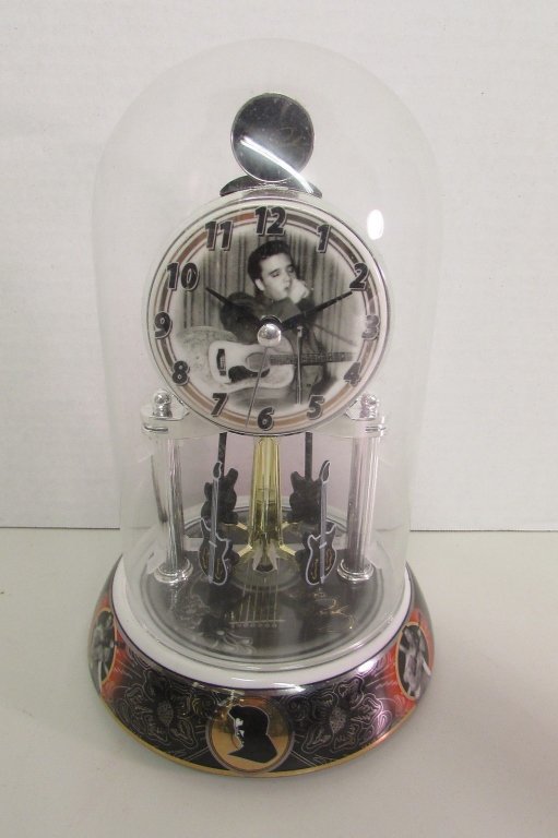 Black Widdop Hometime Wall Clock Icon Elvis Presley The King Design - View #3