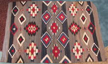 ANTIQUE NAVAJO BLANKET WEAVING RUG 58" X 41"